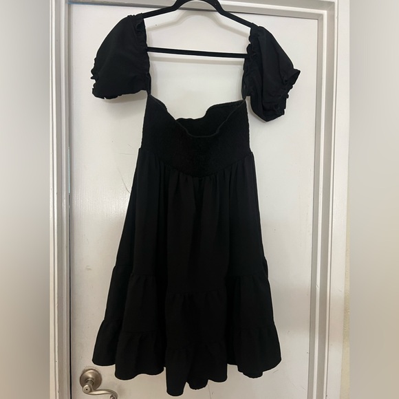 Black Off the Shoulder Dress - Picture 4 of 5